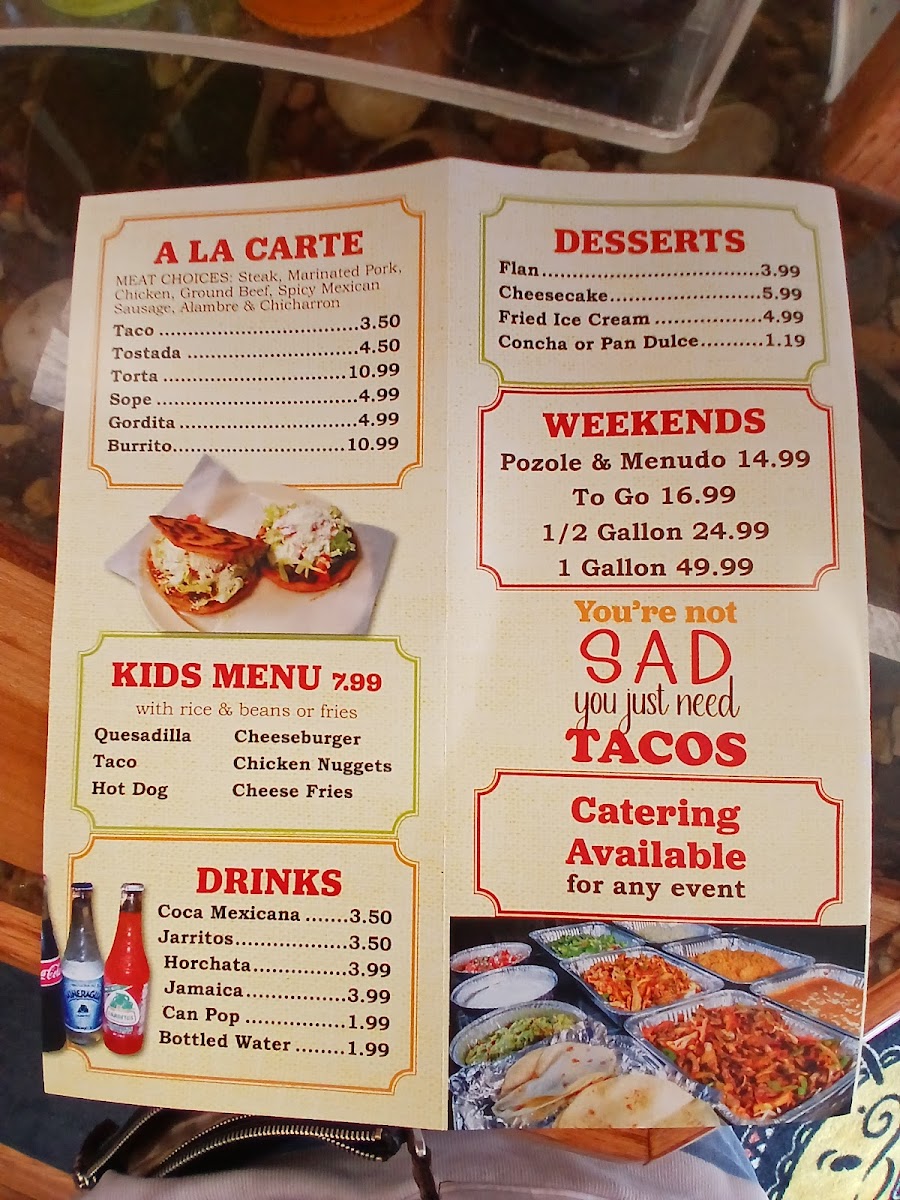 Tacos & More Photo Menu 3