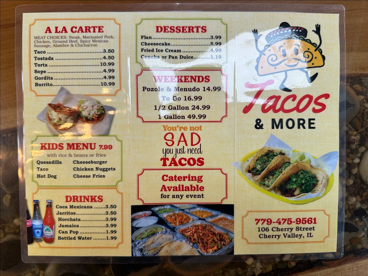 Tacos & More Photo Menu 4