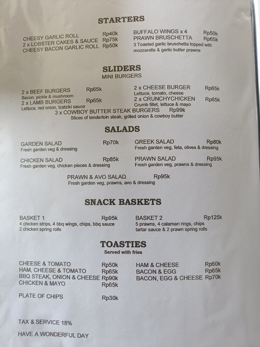 Olip's Restaurant Photo Menu 4