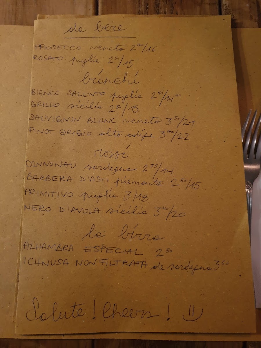 Osteria vino e cucina Photo Menu 9