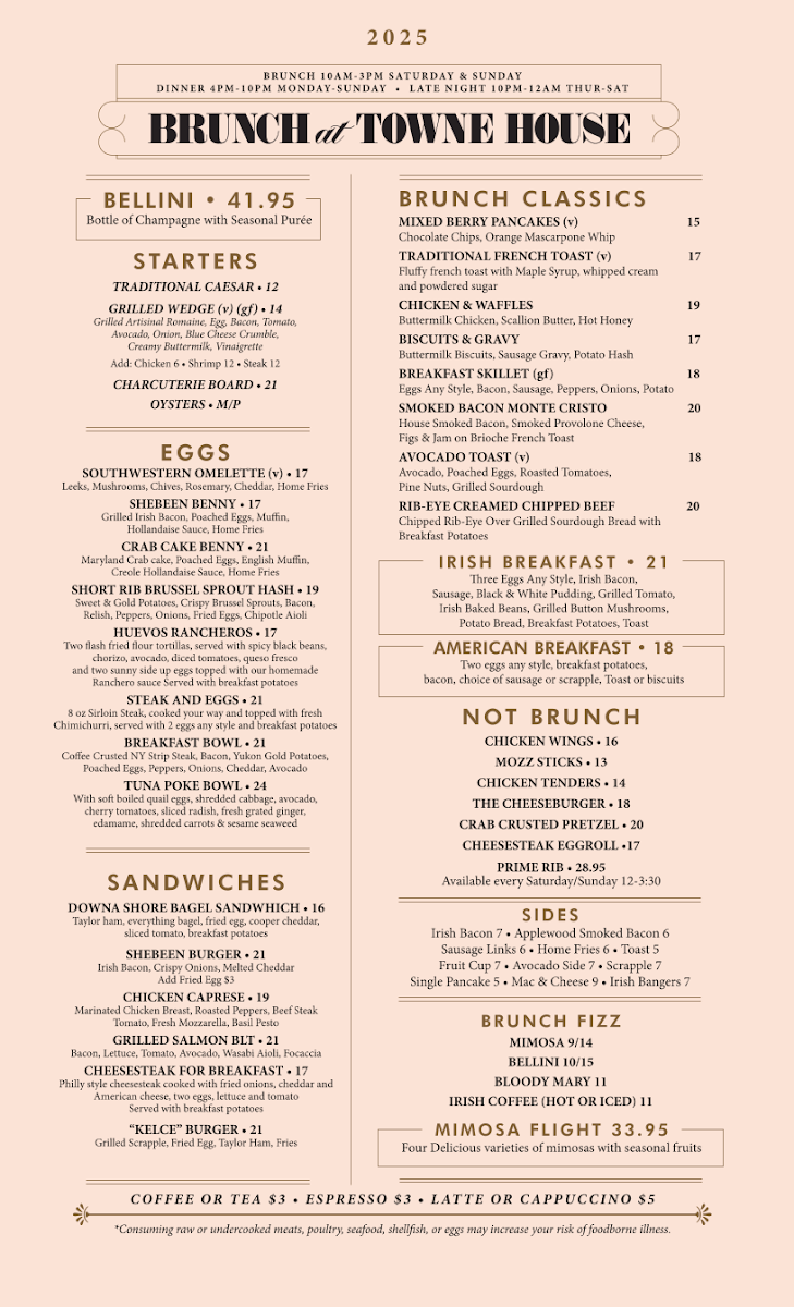 The Shebeen Photo Menu 1