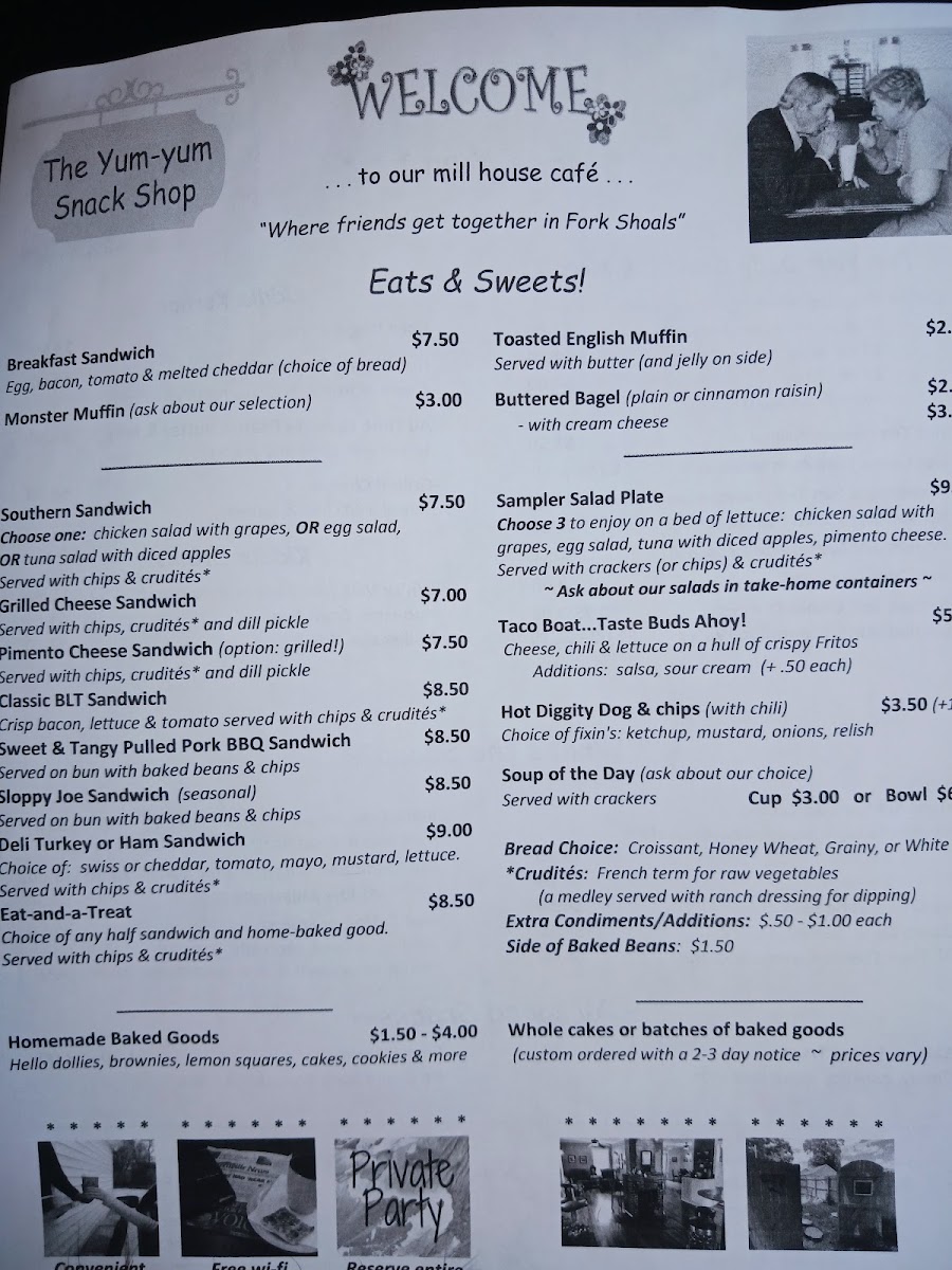 Yum-Yum Snack Shop & Cafe Photo Menu 3