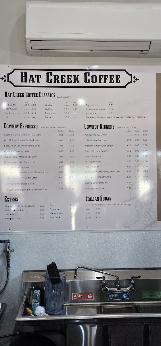Hat Creek Coffee Photo Menu 5