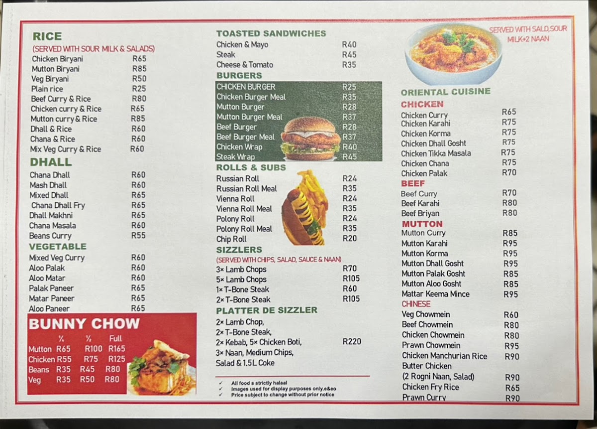 Bismillah Chicken Tikka & Fast Food Photo Menu 3