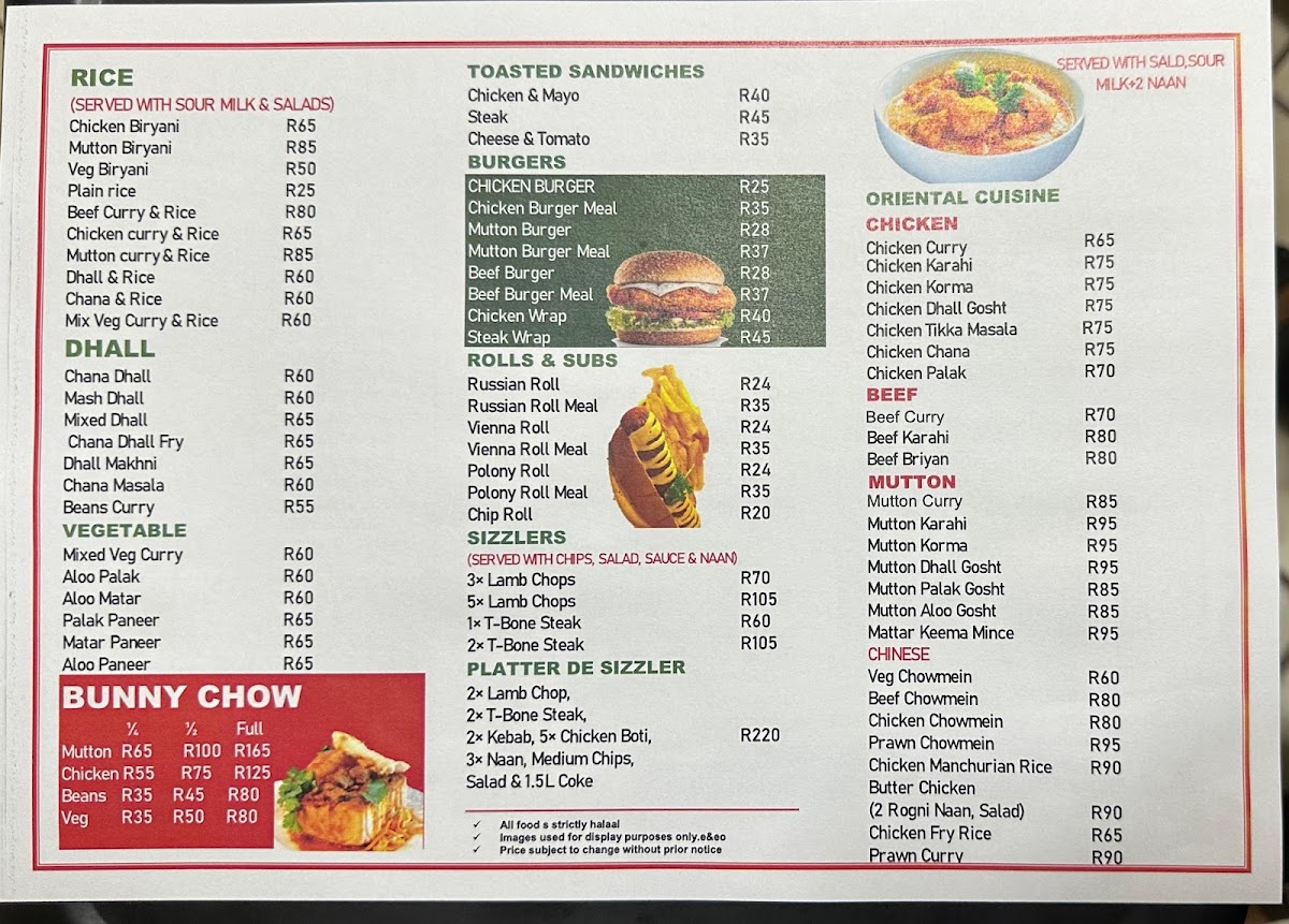 Bismillah Chicken Tikka & Fast Food Photo Menu 7
