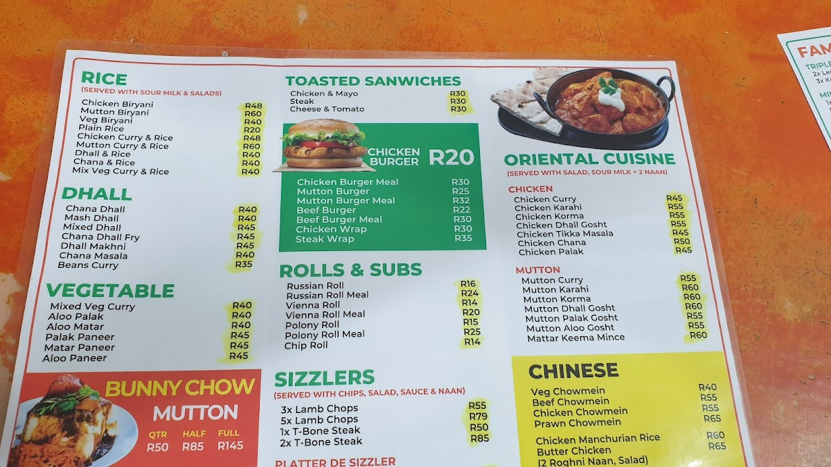Bismillah Chicken Tikka & Fast Food Photo Menu 9
