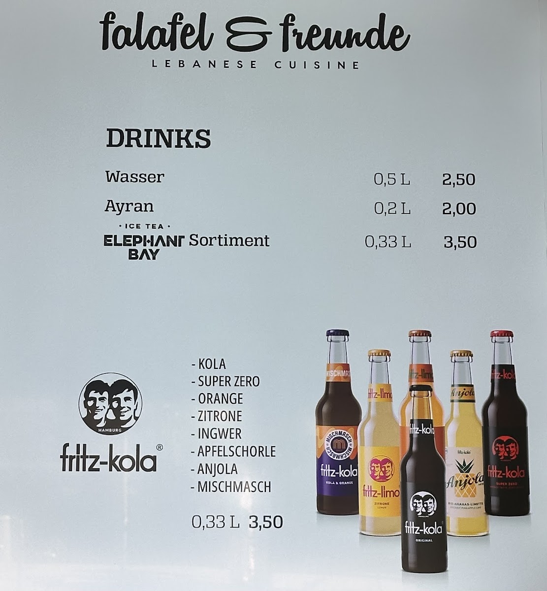 Falafel und Freunde Photo Menu 2