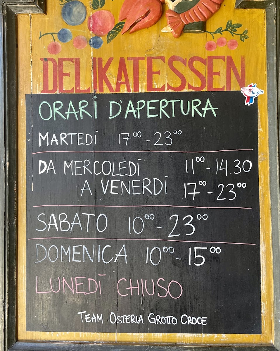 Osteria Grotto Croce Photo Menu 8