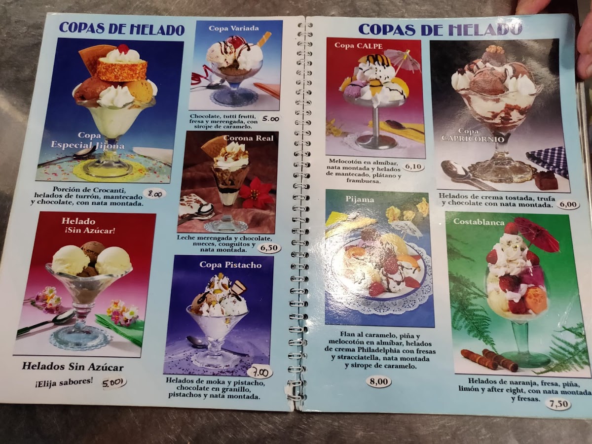 HELADOS Coloma. Photo Menu 2