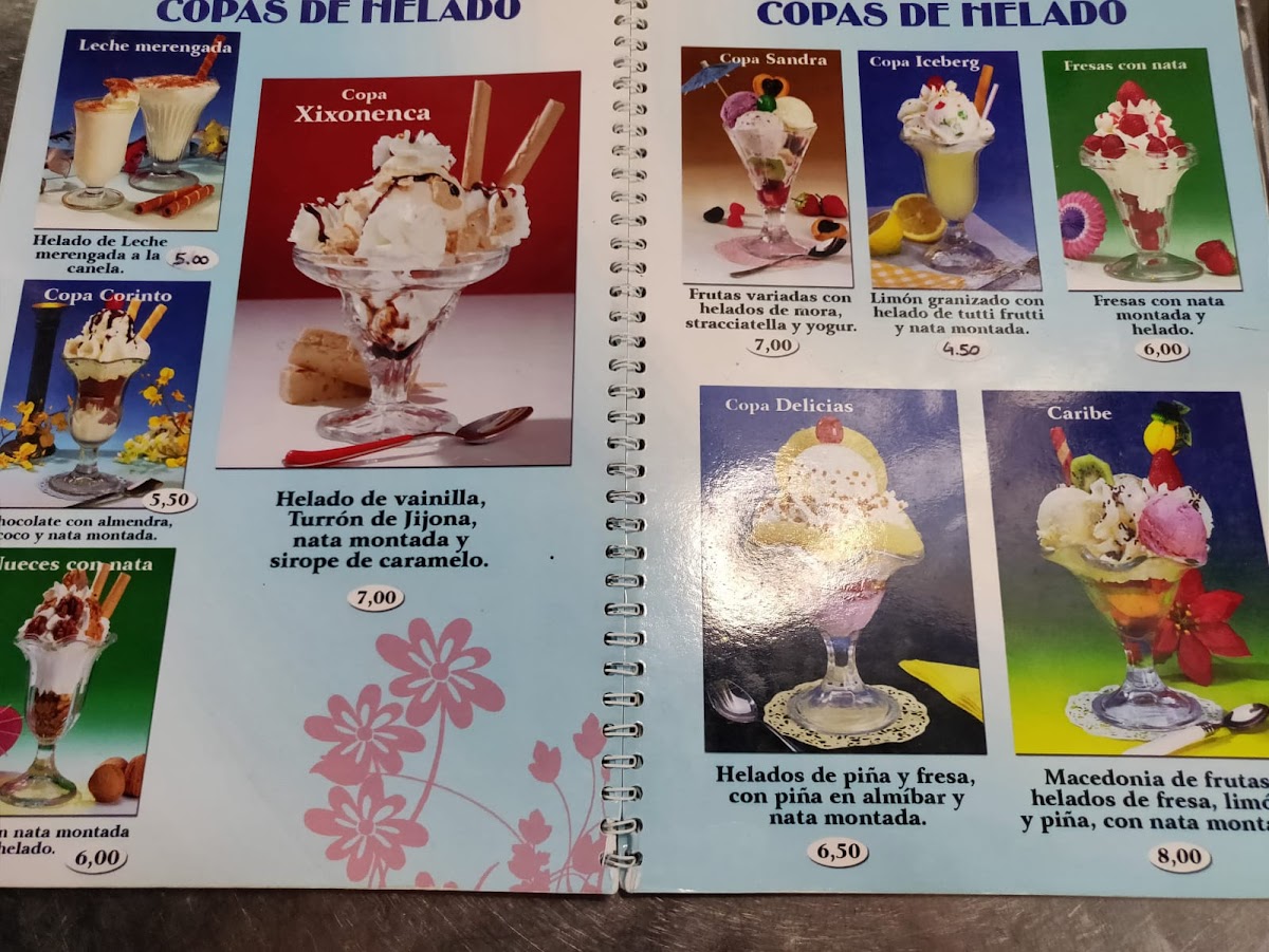 HELADOS Coloma. Photo Menu 4