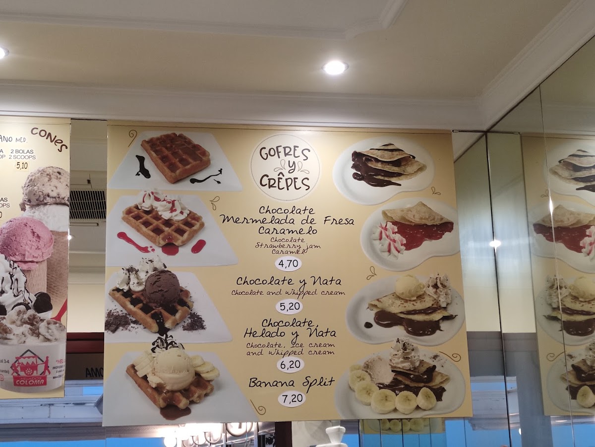 HELADOS Coloma. Photo Menu 7