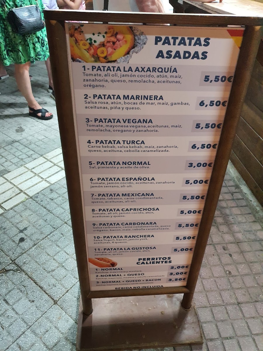 PATATAS ASADAS LA AXARQUIA Photo Menu 1