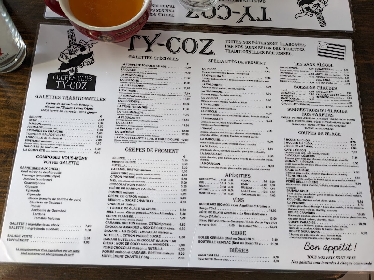 Crêperie Bretonne Tycoz Photo Menu 4