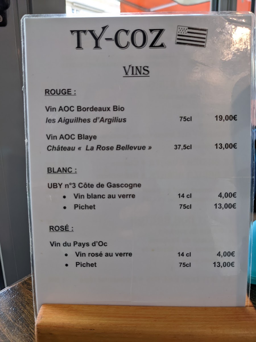 Crêperie Bretonne Tycoz Photo Menu 9