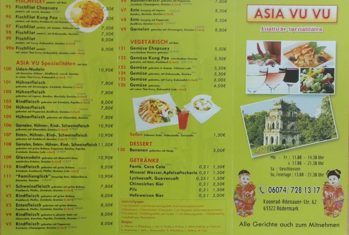 China-Imbiss Asia Vu-Vu Photo Menu 10