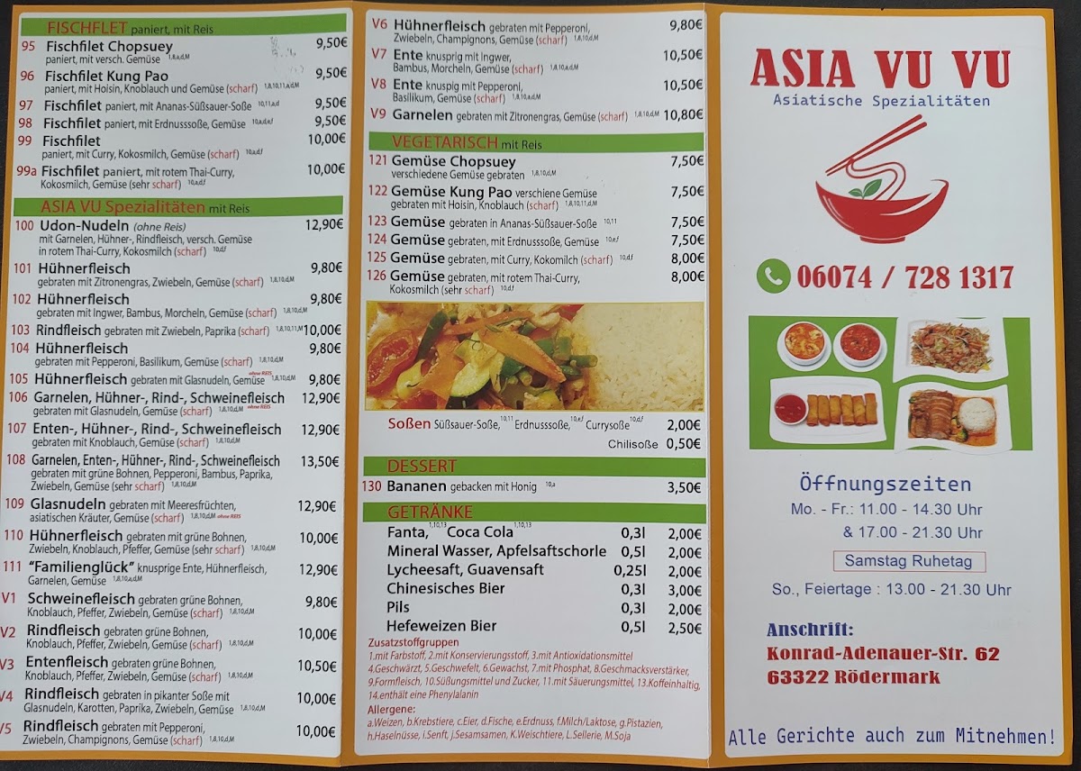 China-Imbiss Asia Vu-Vu Photo Menu 2