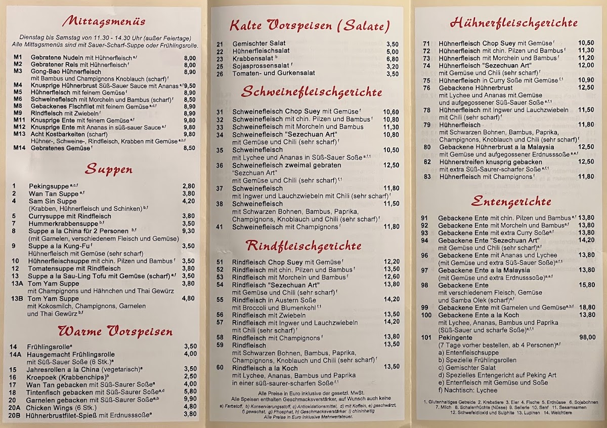 China-Restaurant Aromapanda Photo Menu 5