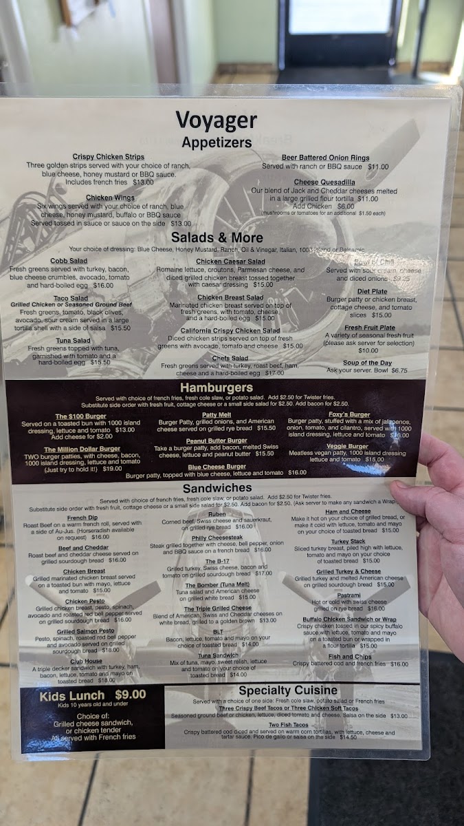 Voyager Restaurant Photo Menu 2