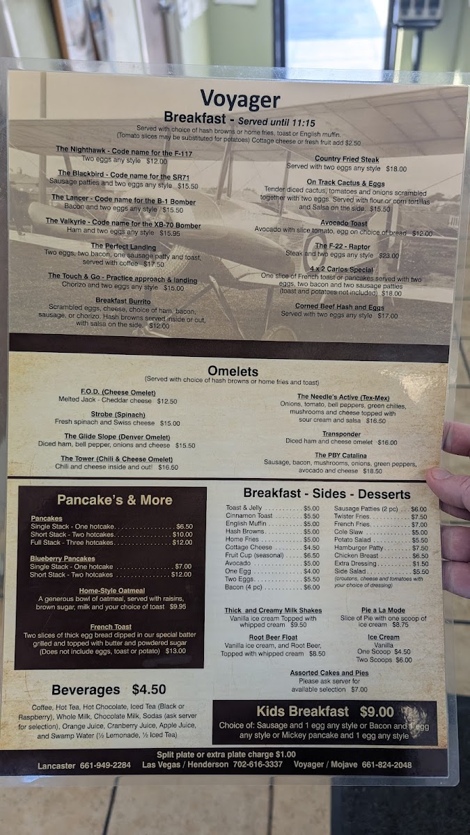 Voyager Restaurant Photo Menu 3