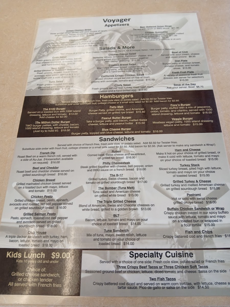 Voyager Restaurant Photo Menu 4