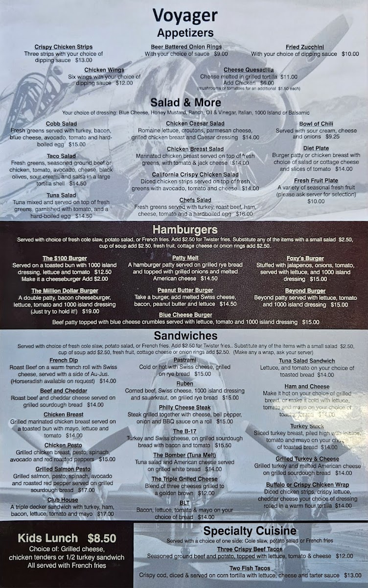 Voyager Restaurant Photo Menu 8