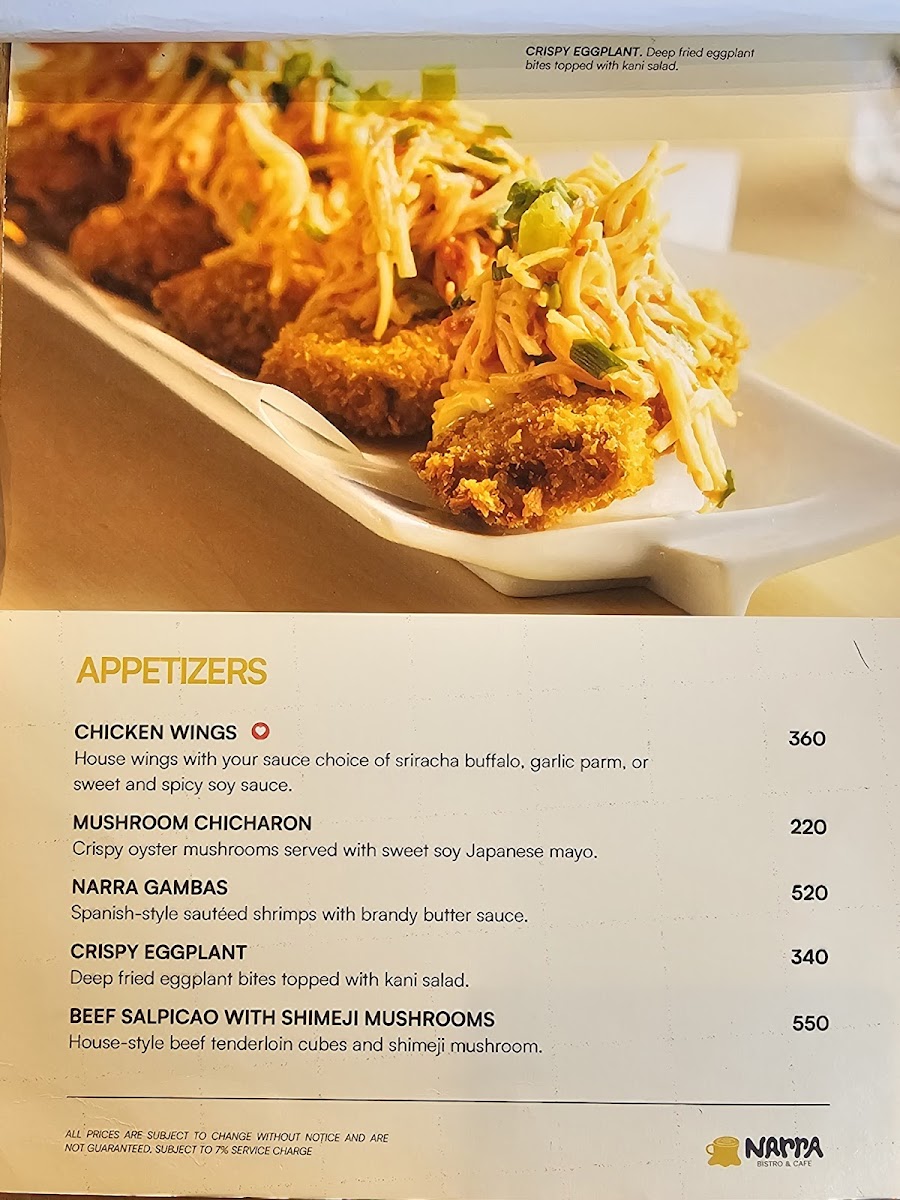 Narra Bistro and Cafe Photo Menu 10