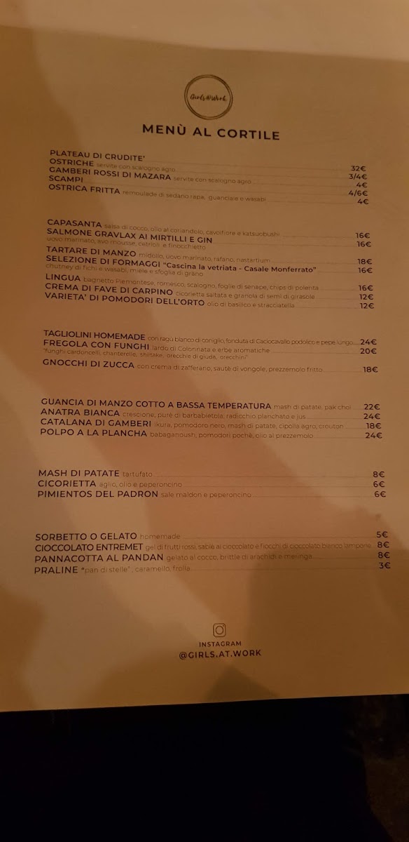 Al Cortile Photo Menu 2