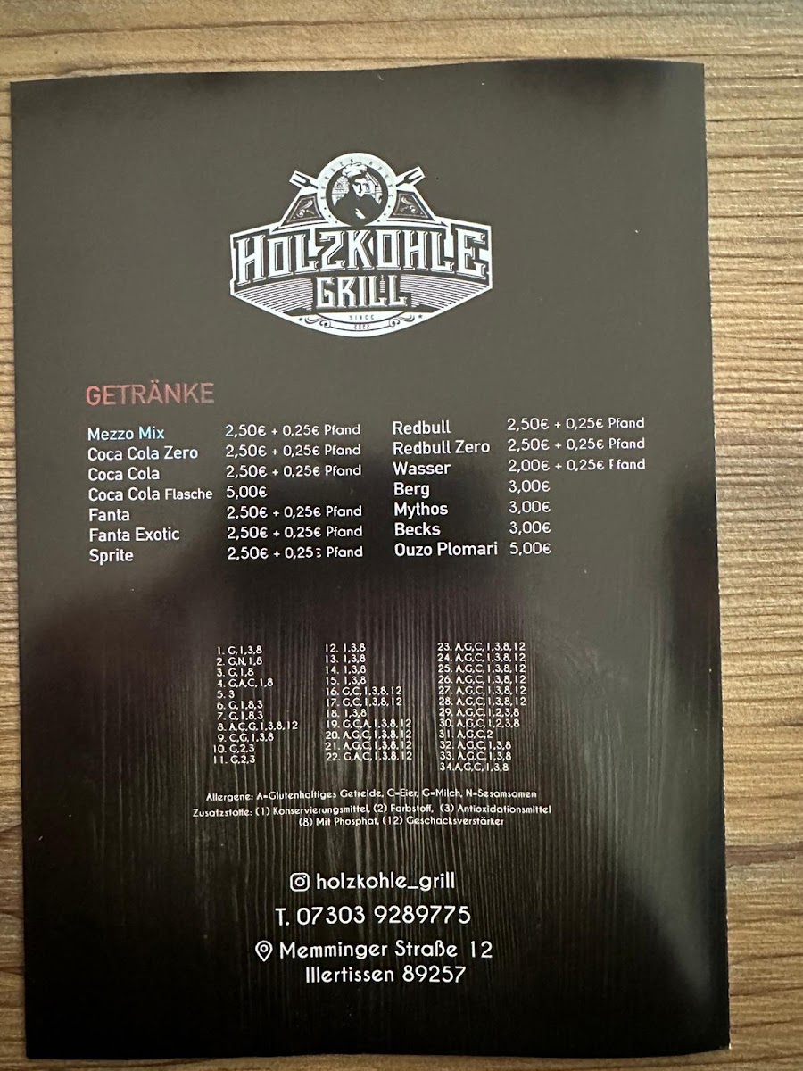 Restaurant Holzkohlegrill Photo Menu 3