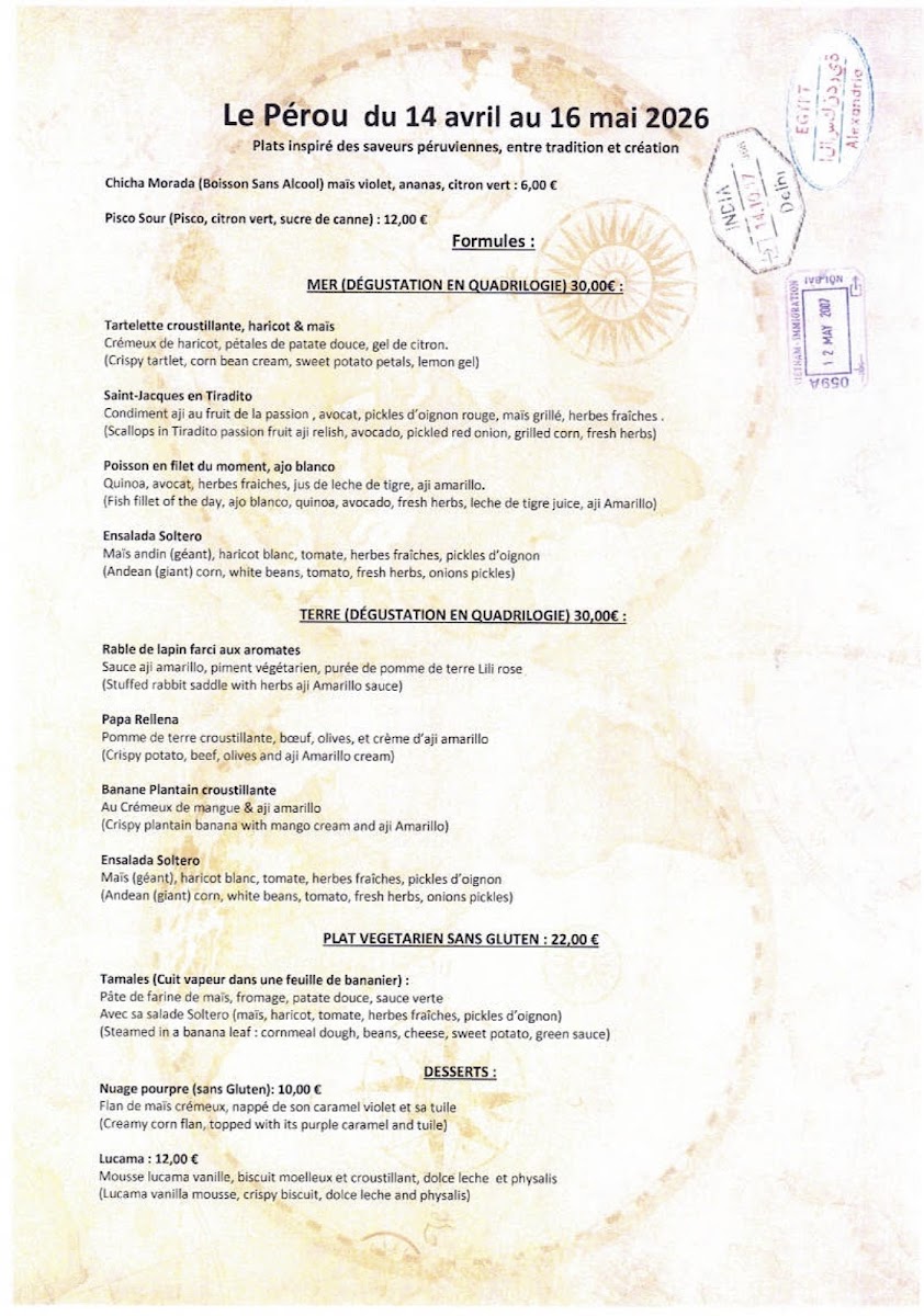 JANA LA CUISINE DU VOYAGE Photo Menu 1