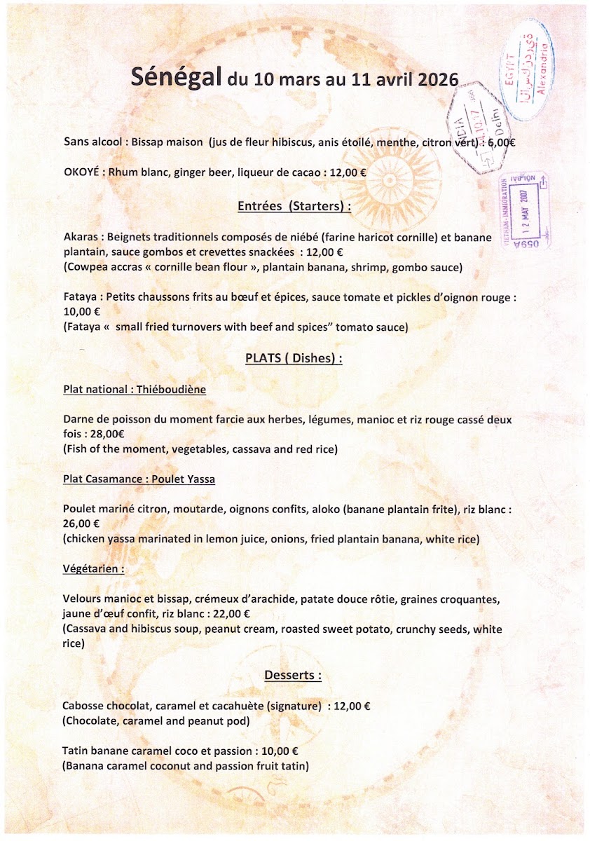 JANA LA CUISINE DU VOYAGE Photo Menu 2