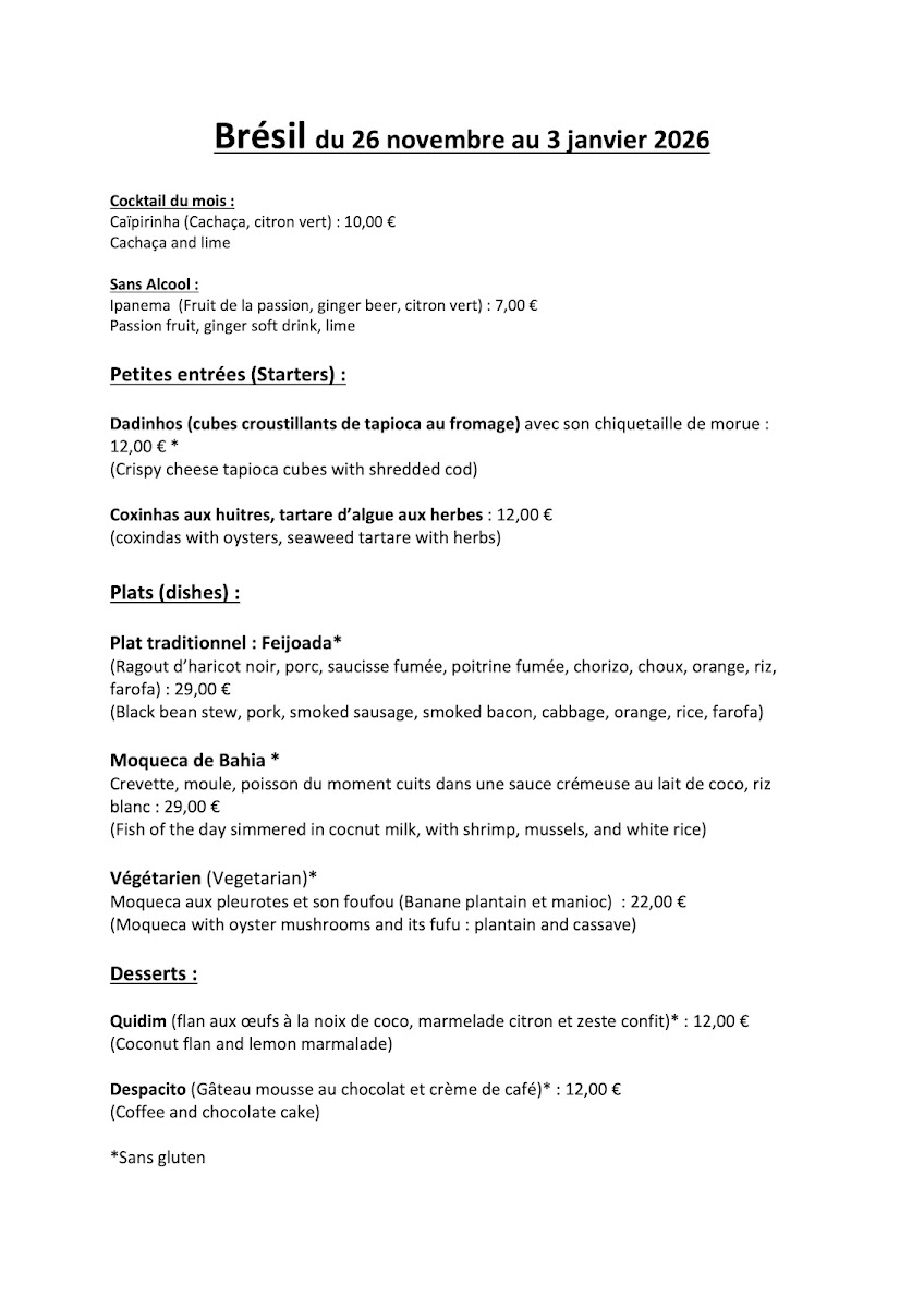 JANA LA CUISINE DU VOYAGE Photo Menu 4