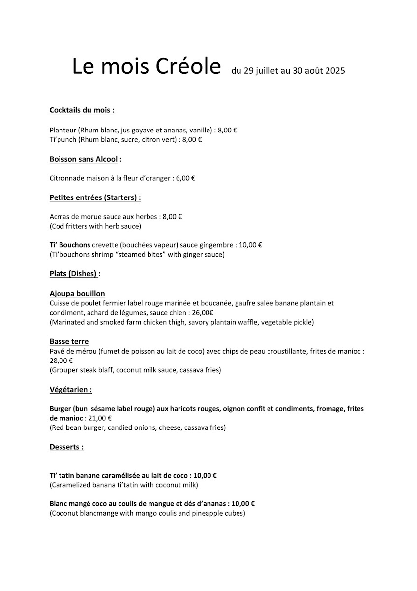 JANA LA CUISINE DU VOYAGE Photo Menu 8
