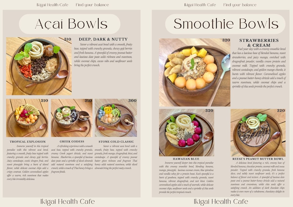 Ikigai Health Cafe Photo Menu 1