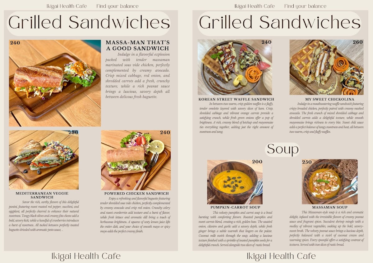 Ikigai Health Cafe Photo Menu 2