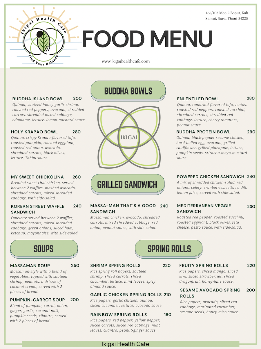 Ikigai Health Cafe Photo Menu 5
