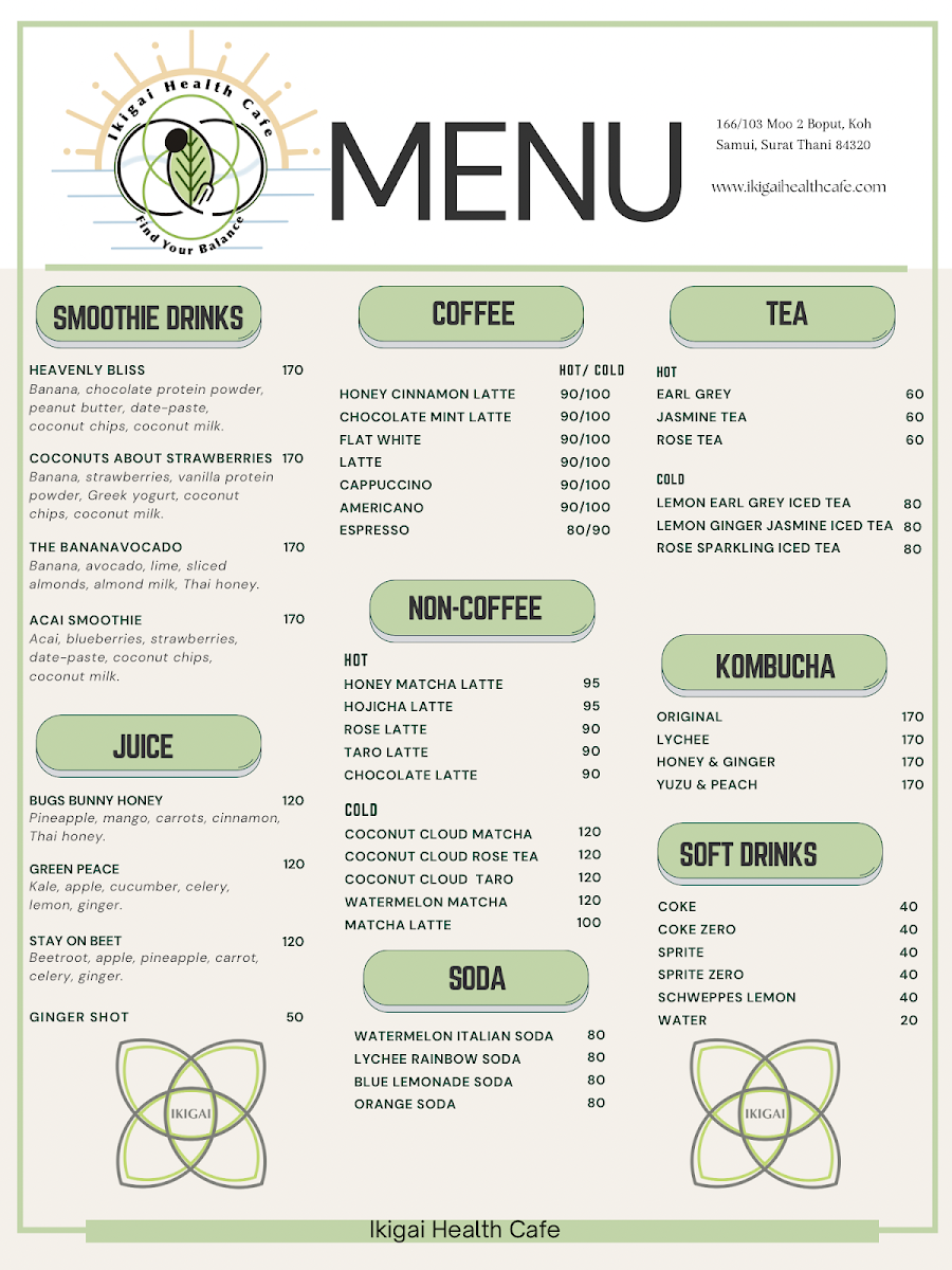 Ikigai Health Cafe Photo Menu 7