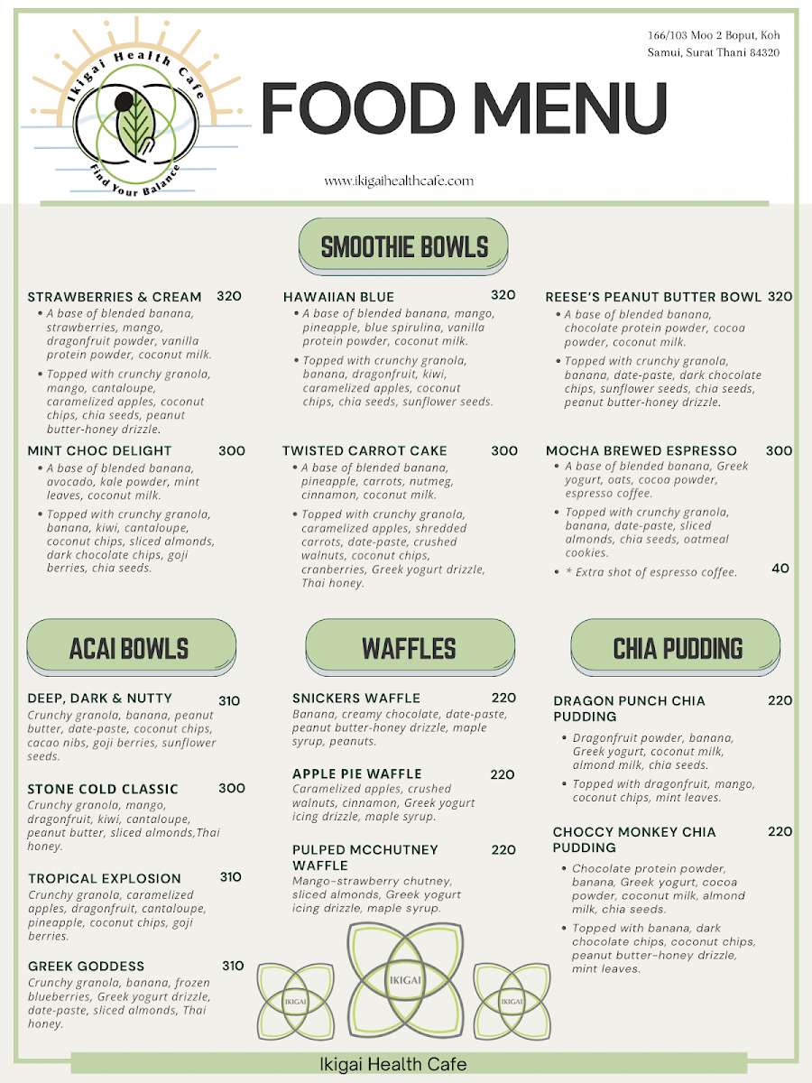 Ikigai Health Cafe Photo Menu 8