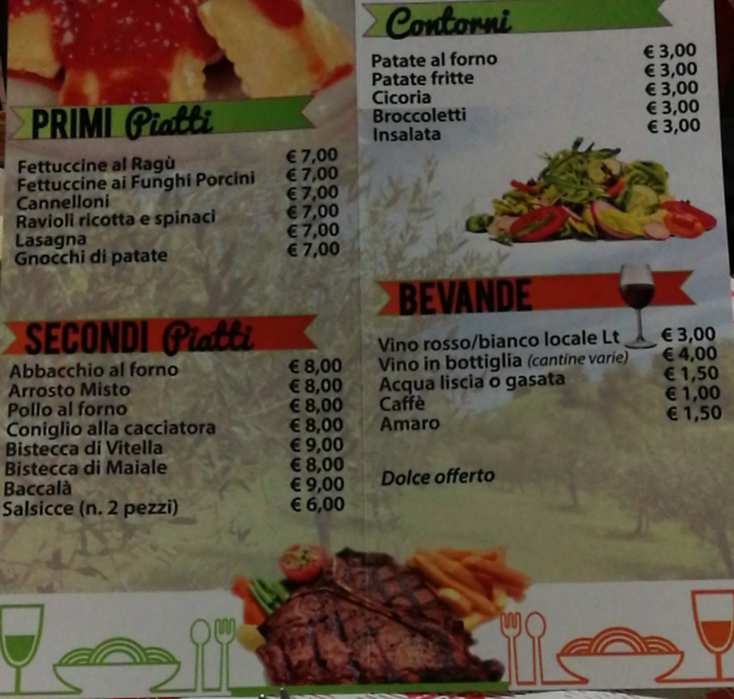 Trattoria Dell'ulivo Photo Menu 1
