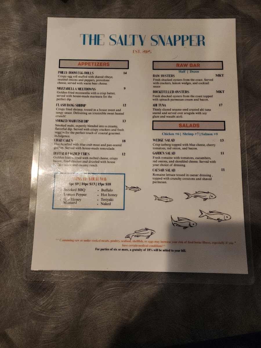The Salty Snapper Photo Menu 10