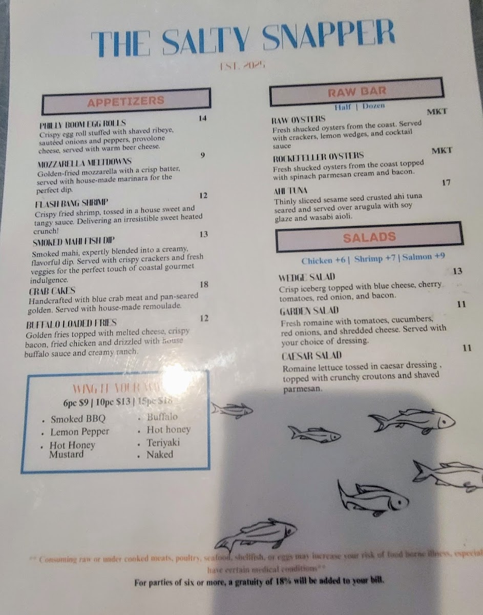 The Salty Snapper Photo Menu 5