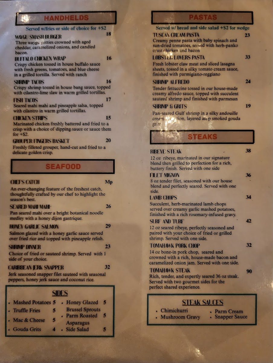 The Salty Snapper Photo Menu 7