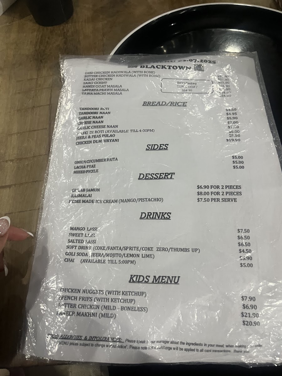 Mitran Da Dhaba Blacktown Photo Menu 4