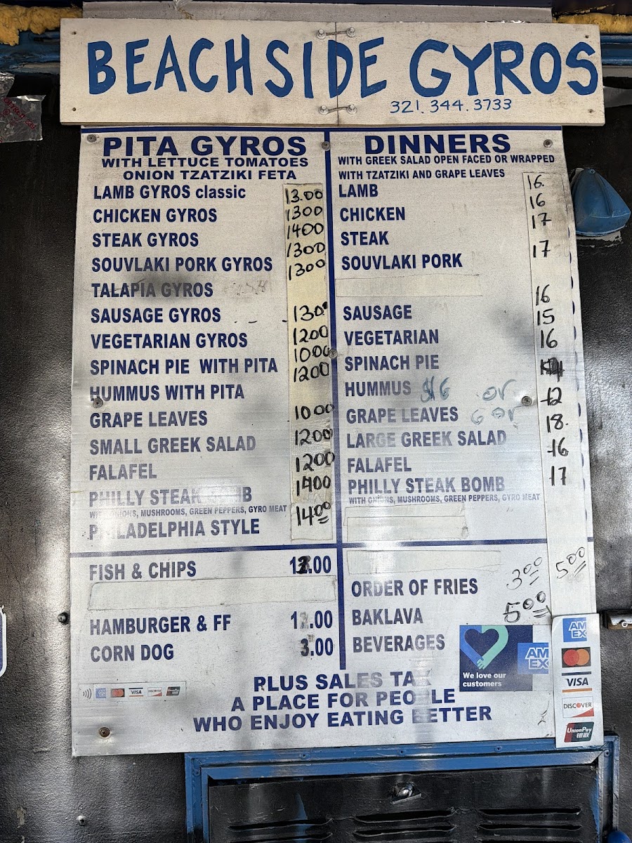 Beachside Gyros Photo Menu 2
