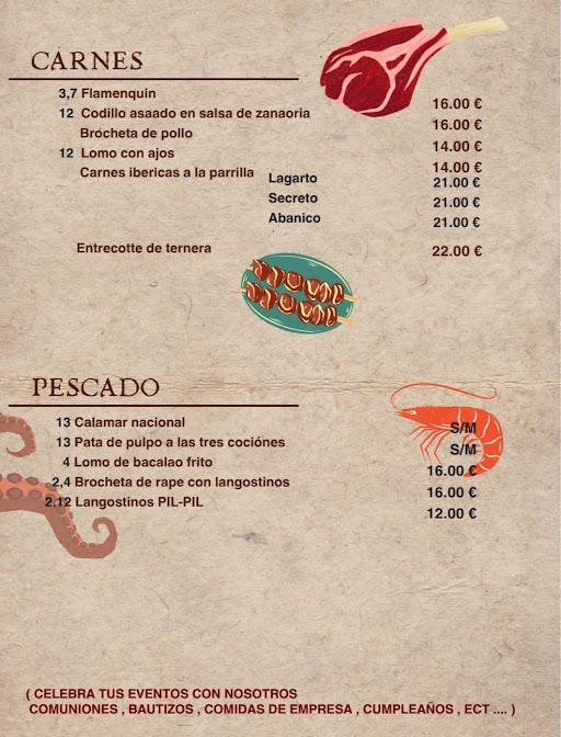 Restaurante Casa Manuela Photo Menu 1