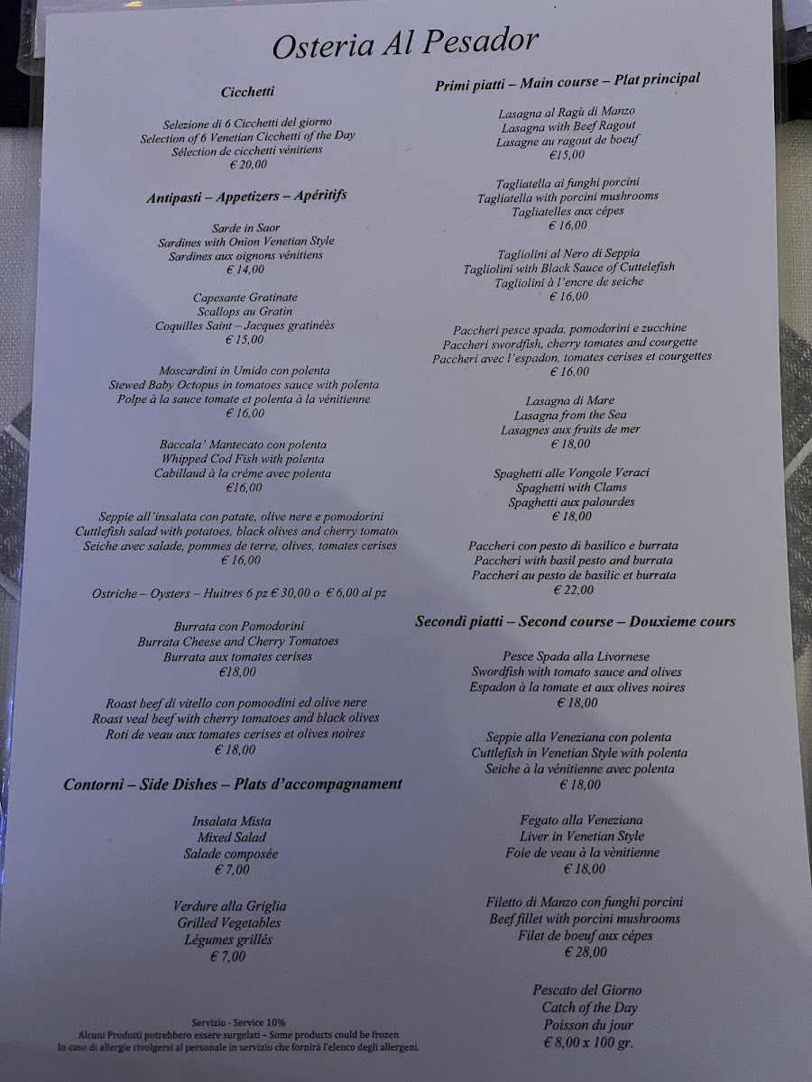 Osteria Bancogiro Photo Menu 8