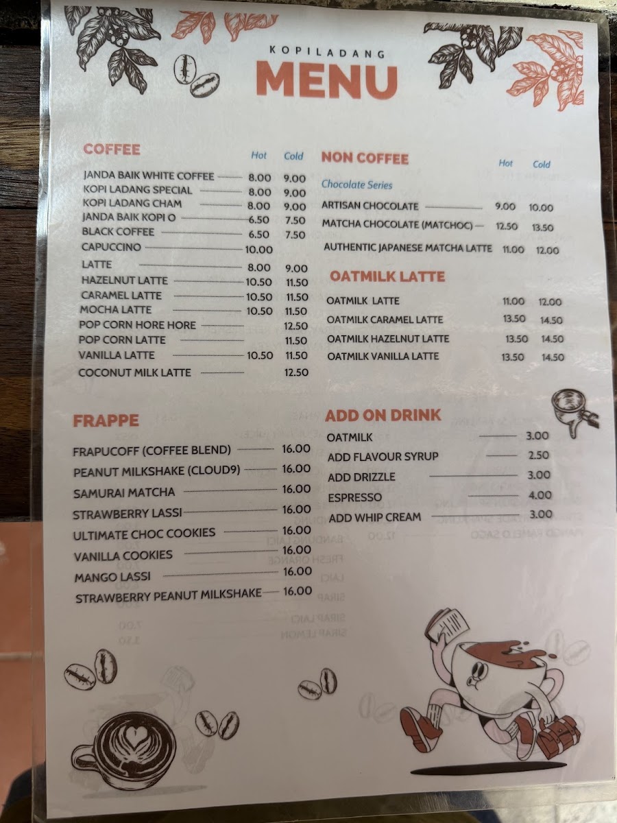 Kopi Ladang Restaurant Photo Menu 2