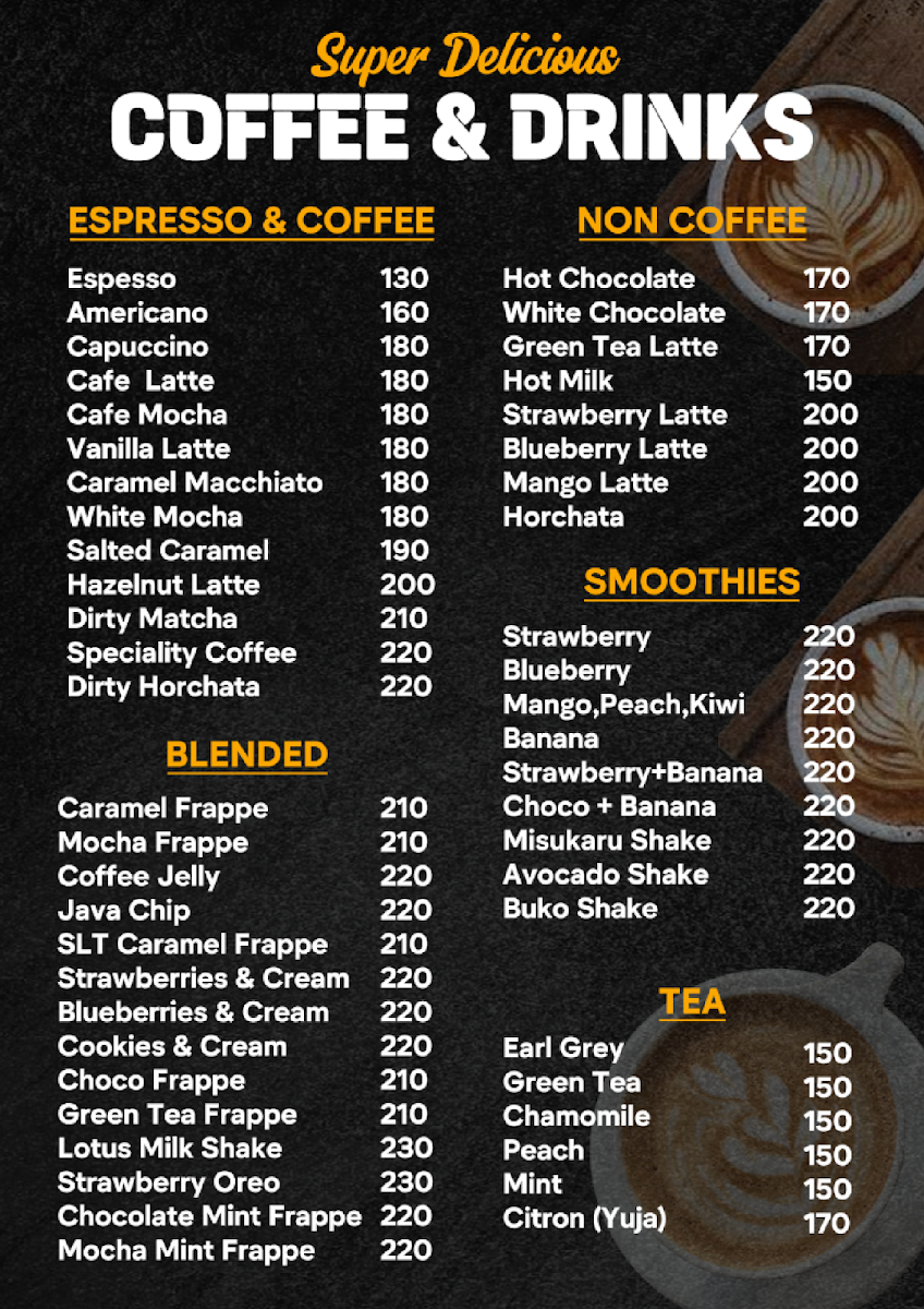 Cafe Retro 252 Photo Menu 2