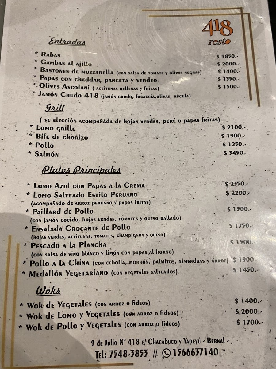 418 Resto Photo Menu 3