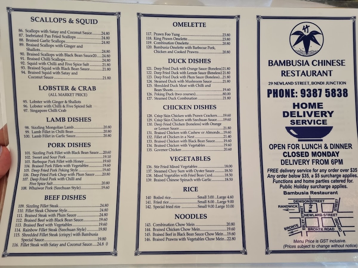 Bambusia Chinese Restaurant Photo Menu 4