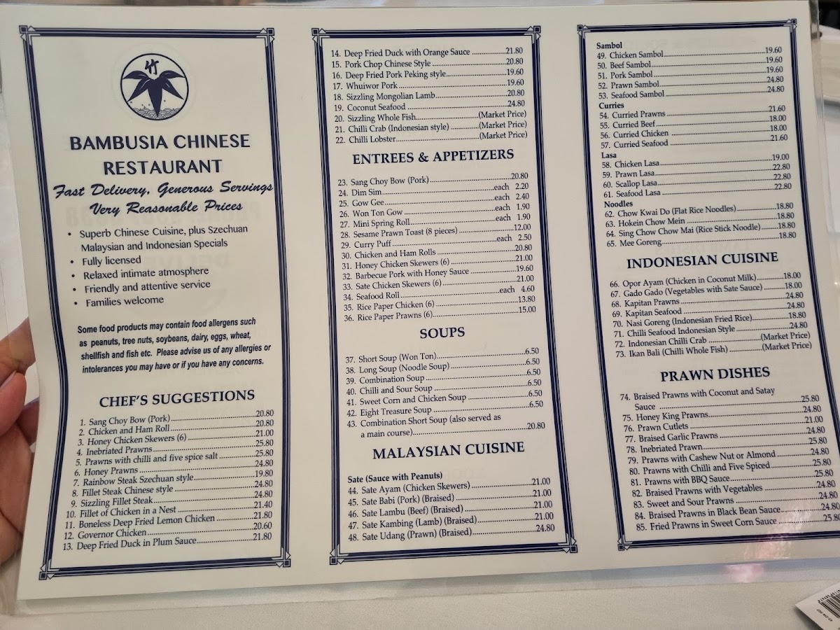 Bambusia Chinese Restaurant Photo Menu 8